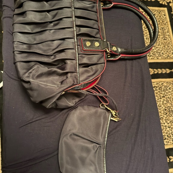 MZ Wallace Black Pleated Shoulder Bag - Picture 4 of 4
